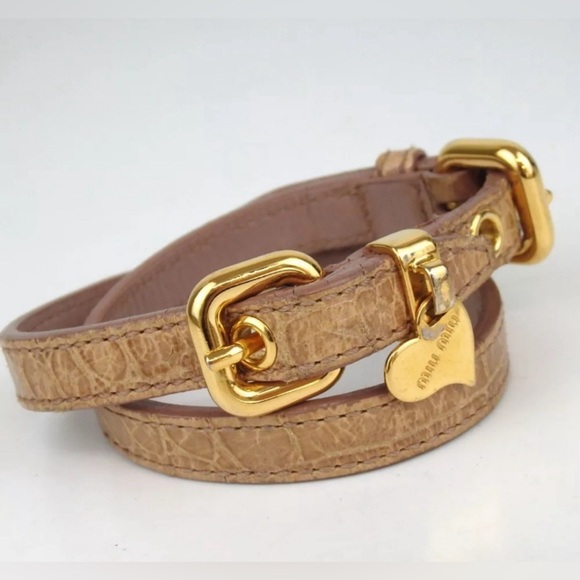 Authentic miu miu heart bracelet leather - Picture 2 of 14